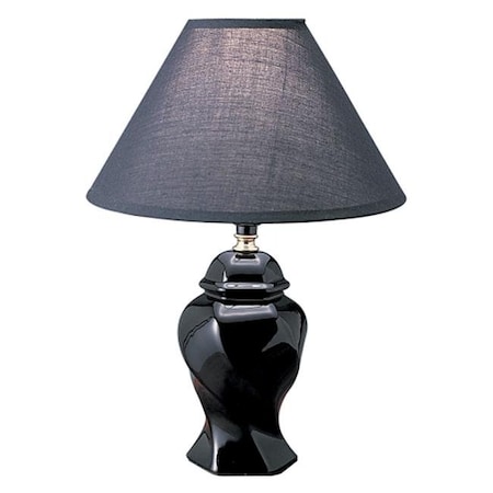 Ceramic Table Lamp - Black